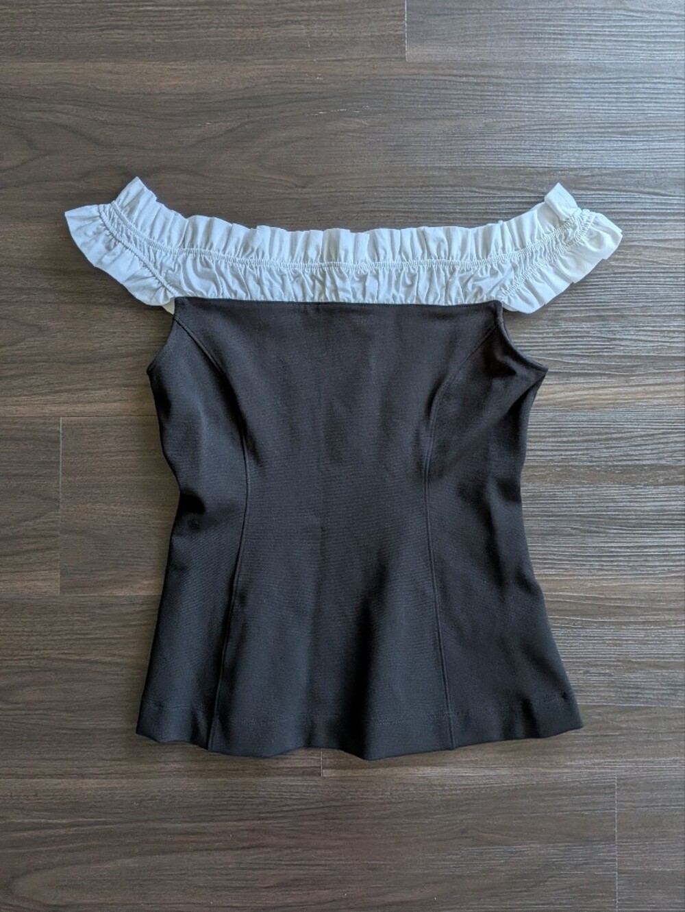 NWT Anthropologie Maeve Off the Shoulder Hourglass Tuxedo Top Going Out Medium